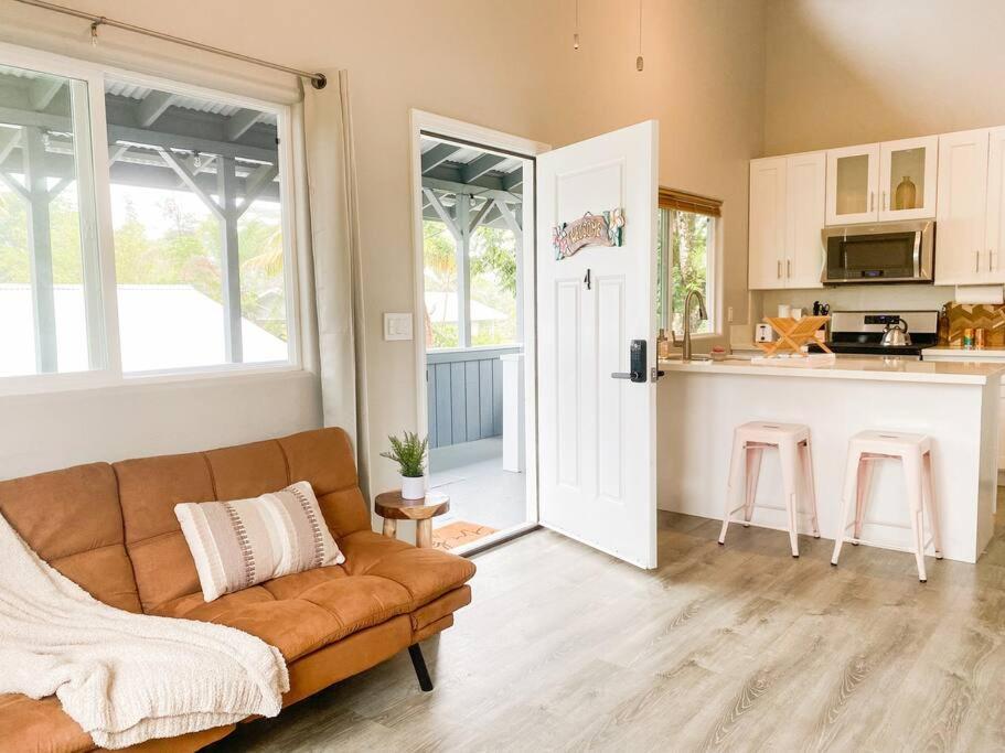 Hibiscus Hale, Full Kitchen, King Bed, Parking Apartment Keaau Ngoại thất bức ảnh