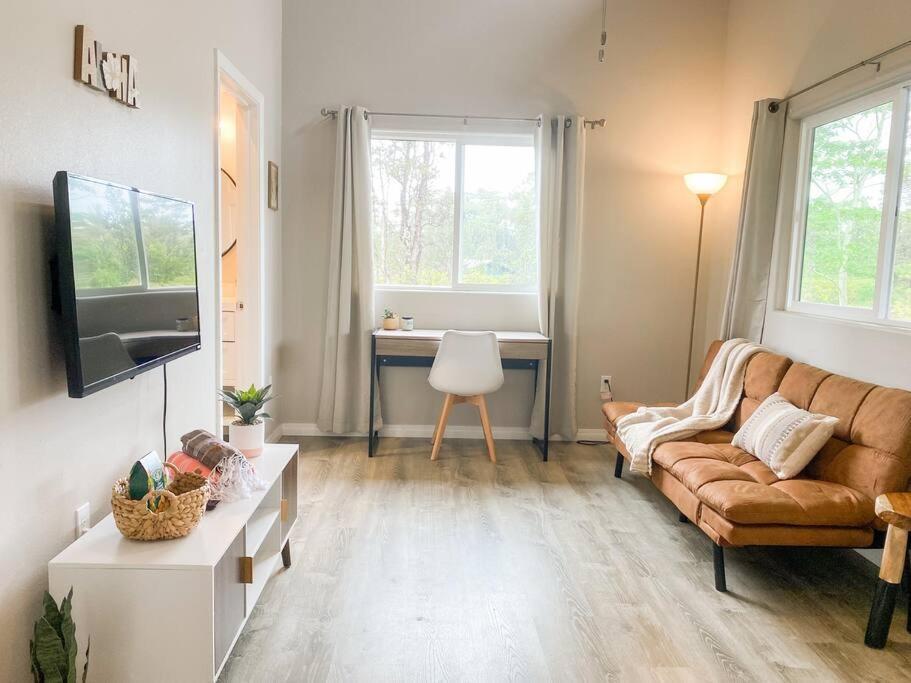 Hibiscus Hale, Full Kitchen, King Bed, Parking Apartment Keaau Ngoại thất bức ảnh